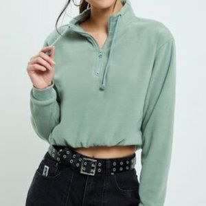 Pacsun Me To We Snowed In Half Zip Sweatshirt